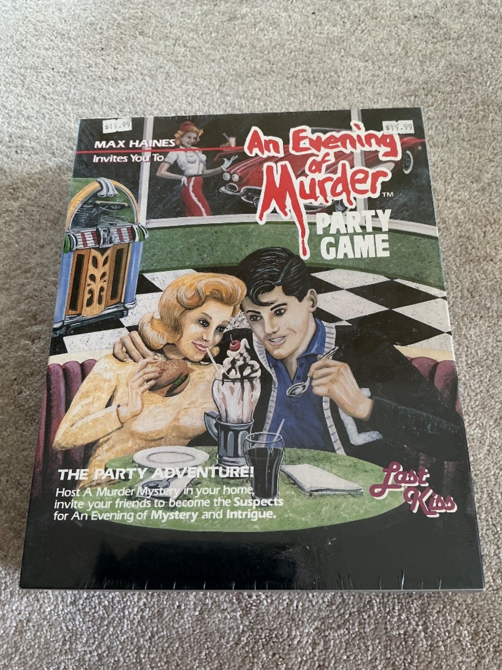 Max Haines An Evening of Murder Last Kiss Game 1989 Sealed Canada Games New